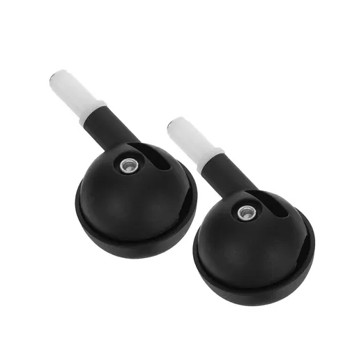 2pcs PP Replacement Caster Wheels with Silent Swivel - for Carts, Trolleys, and Mobility Equipment