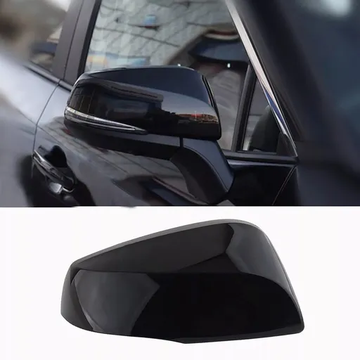 1pcs Passenger / Driver Side Rearview Mirror Cover Cap For Toyota for RAV4 20-23 Black-R