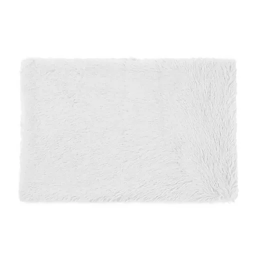 Fluffy Pet Blankets-Soft Faux Fur, Anti-Anxiety Cozy Throws for Cats and Dogs, M 80*55cm White