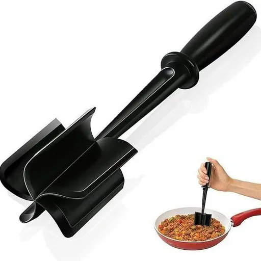Upgrade Meat Chopper, Heat Resistant Meat Masher for Hamburger Meat, Ground Beef Smasher, Nylon Hamburger Chopper Utensil