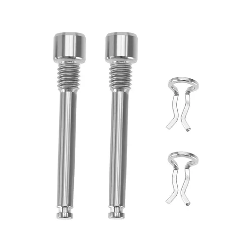 Titanium Bolts for Bike Disc Brake Pads Threaded Pins Bike Brake Caliper Bolt Screws with Snap Rings Universal for Mountain Bicycle