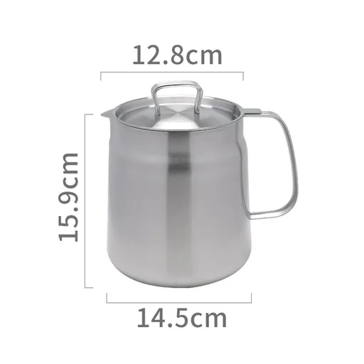 Grease Container Can No Drip for Filter Residue Household Oil Pot Filter Bottle Oil Strainer Pot Grease Strainer