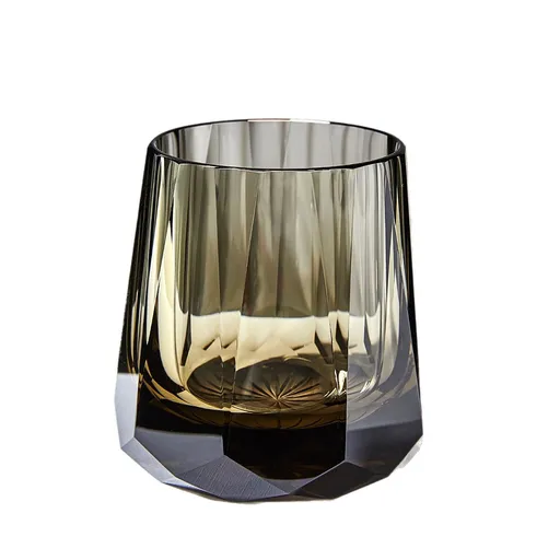 K9 Crystal Whisky Glass – Edo Kiriko Hand-Cut, Cold-Cut Shippo Pattern, Heavy Base Tasting Glass, Luxury Premium.(Diamond style)