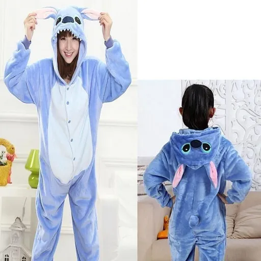 Hod Health & Home Animal Kigurumi Jumpers - L - Blue Stitch