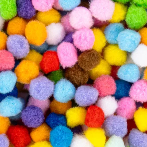 800 Pcs Small Pom Poms for Crafts - Craft Pompoms Balls,pompones para llaveros,Assorted Bright Color Bulk Arts and Making Hobby Supplies,Holiday Party,Christmas Decor,1/2 Inch