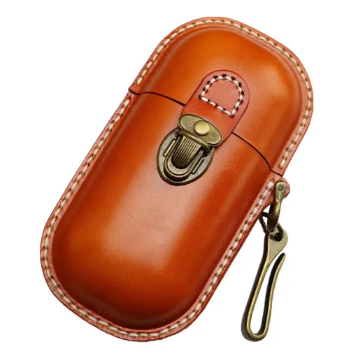 Handmade Leather Eyeglass Case Hard Shell Retro Men And Women Sunglasses Nearsighted Glasses Hooks Protection Box.（oniy box）
