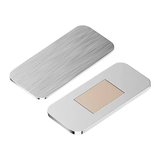 Magnetic Cabinet Door Catch, Ultra Thin Cabinet Door Magnets, Adhesive Drawer Magnets to Stay Closed, Stainless Steel Cabinet Latch Easy to Install with Double Sided Tape, Thickness 0.08in