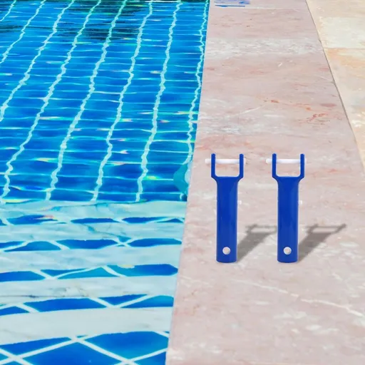 2-Pack Universal Pool Vacuum Handles with Ergonomic Grip for Efficient Swimming Pool Floor Debris Cleaning