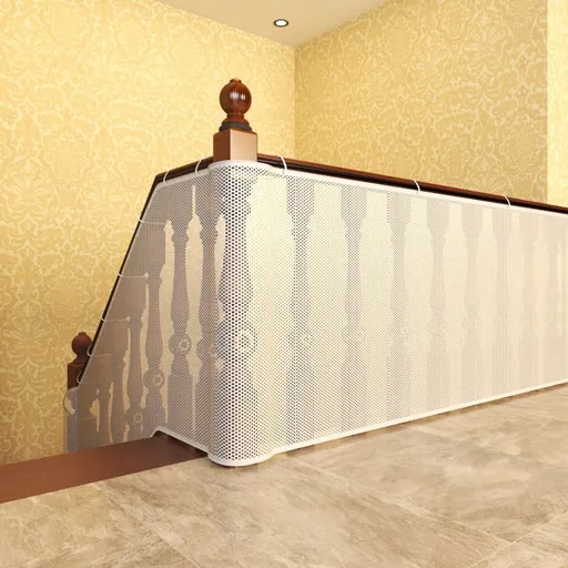 Child Safety Net Durable Banister Guard 3m x 79cm White Baby Proofing for Stairs Railing Balcony Cribs