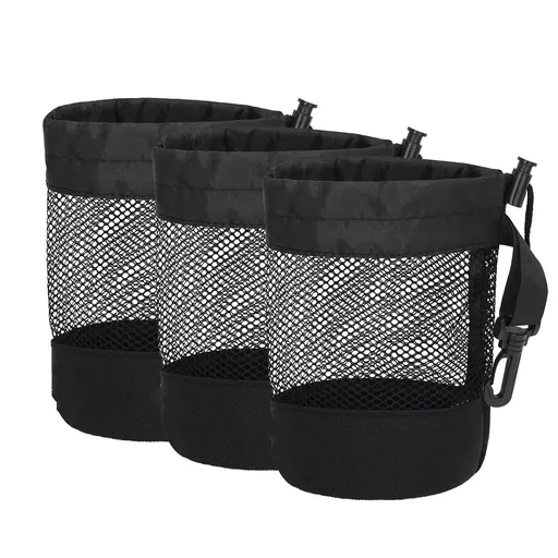 3 PCS Mesh Golf Ball Bags, Golf Pouch Bags, Golf Ball Storage Bag for Golf Tennis Balls,Gym,Shower,Washing Toys,Diving(Golf Ball is NOT included)