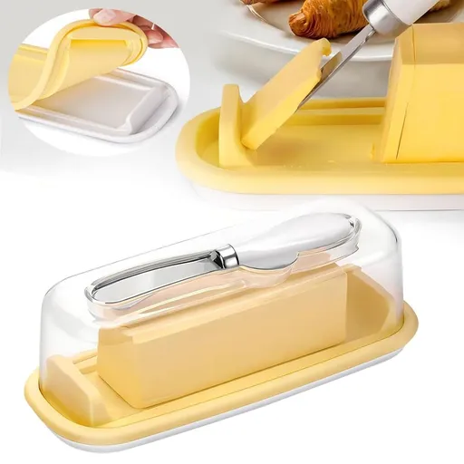 Sealed Butter Dish With Lid And To Keep Butter Fresh Easy To Scoop Butter Storage Counter Butter Rack Refrigerator Butter Container With Lid Butter Dish