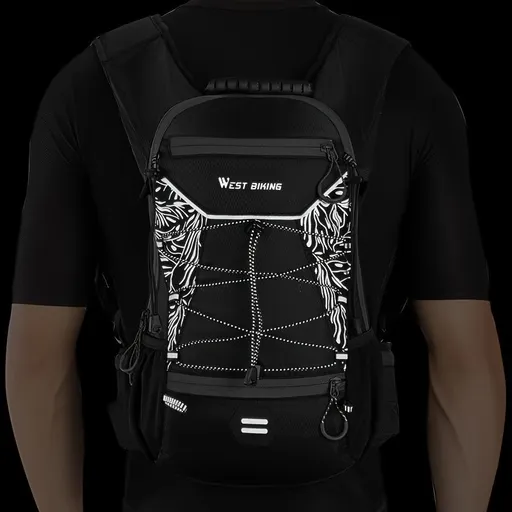 Cycling Backpack Biking Backpack West Biking High-Quality Backpack Organized - Black - Size L