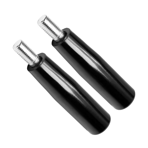 2Pcs M12 The Revolving Handwheel Machine Handle 4"/100mm Black Bakelite Universal Lathe Crank Rotating Male Threaded