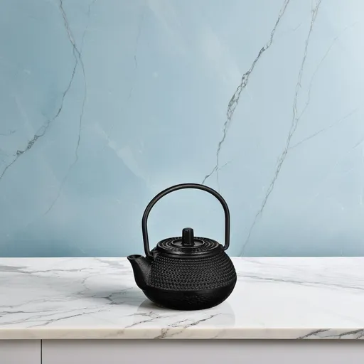 Black Mini Tea Kettle Cast Iron 1Pack