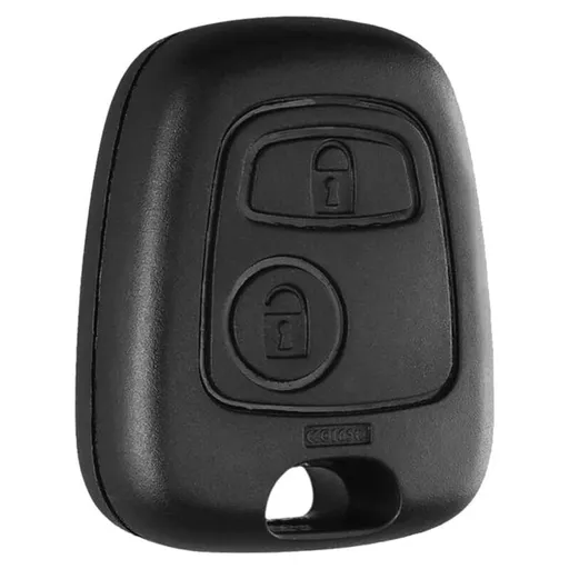 Replacement Key Shell with Screw and Remote Button Compatible with Citroen Peugeot Toyota Models Black