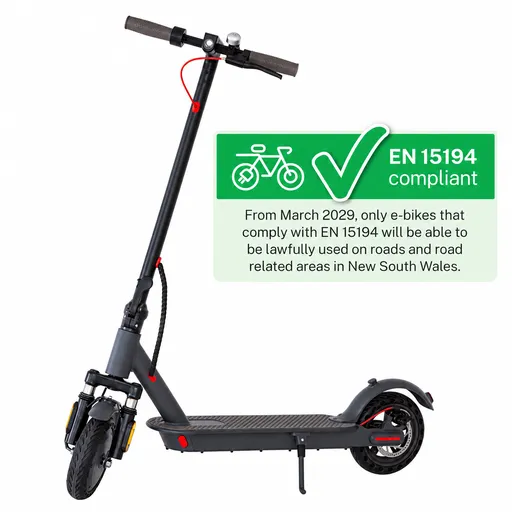 Electric Scooter, 350W Motor, 8.5 inch Tyres, Front Suspension, Smart App, Foldable, 25kph