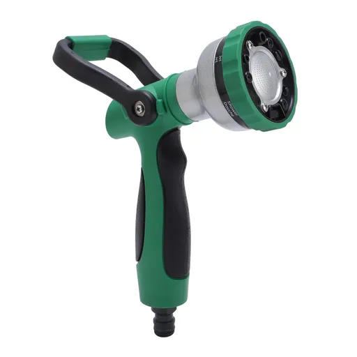 Garden Hose Nozzle Heavy Duty High Pressure Multifunctional Watering Patterns Spray Nozzle