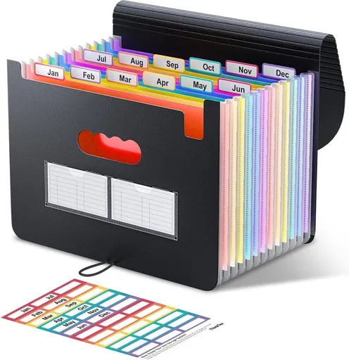 24 Pocket A4 Expandable File Folder