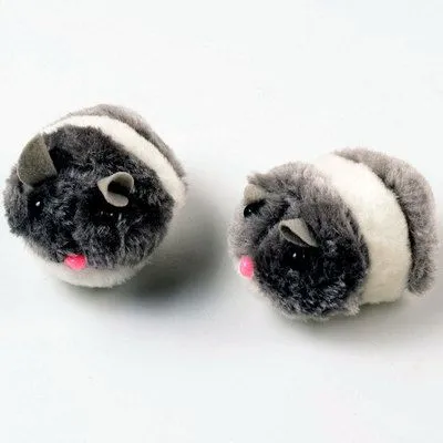 Interactive Plush Hamster Pet Toy, Safe Mechanical Mouse that Will Spin and Escape 1pcs, Cute Valentine's Day Gift for Cat Lovers