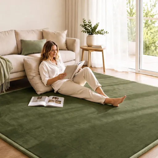 Artiss Tatami Mat Floor Mattress 3cm Thick Futon Mattresses Mellow Mat Rugs Living Room Green