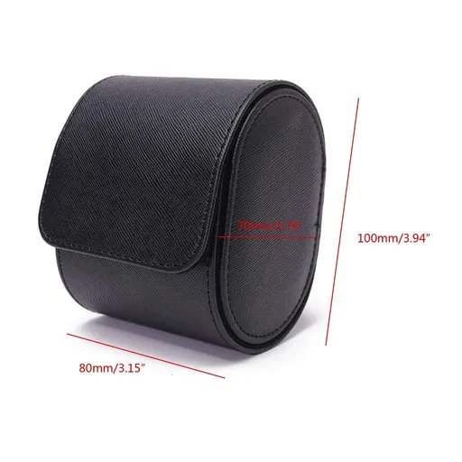 PU Leather Watch Storage Box Travel Single Watch for Case Watch Gift Box for Christmas Anniversary Birthday
