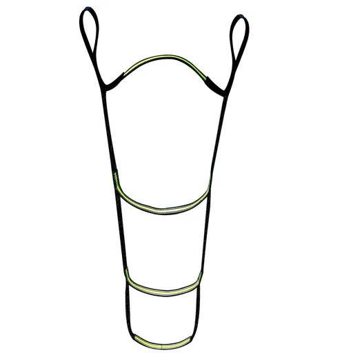 4 Step Hunting Climbing Aider w/High Visibility Steps Marine Rope Ladder for Inflatable Boat, Kayak, Motorboat, Canoeing