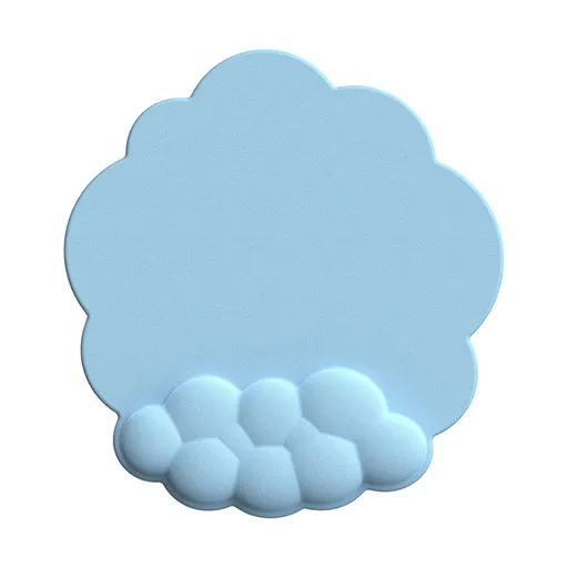 Ergonomic Mouse Pad with Wrist Support Cute Cloud Shape Wrist Pad Memory Cotton Keyboard Hand Rest Non Slip Wrist Pad Non-Slip Mousepad for Computer Laptop L