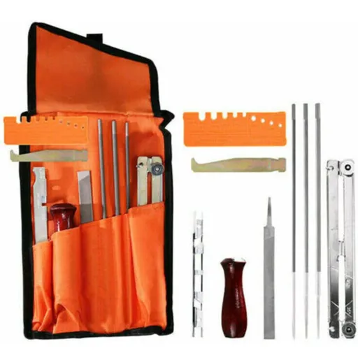 Chainsaw Sharpening Kit, 5 and Files, and 3 and and 7 and, 32 in, 4mm, 16 in, 4.8mm, 5.5mm