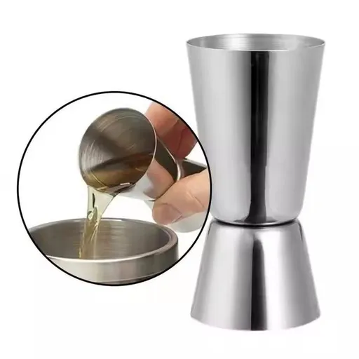 5 pcs Double Measuring Glass Cocktail Jigger, 30/60ml Black