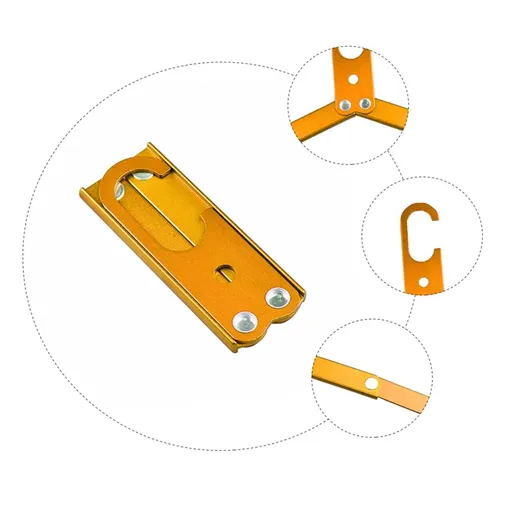 Travel Hangers Metal Heavy Duty Folding Hangers for Wet Clothes Portable Space Saving Travel Accessories for Camping(2, Orange)