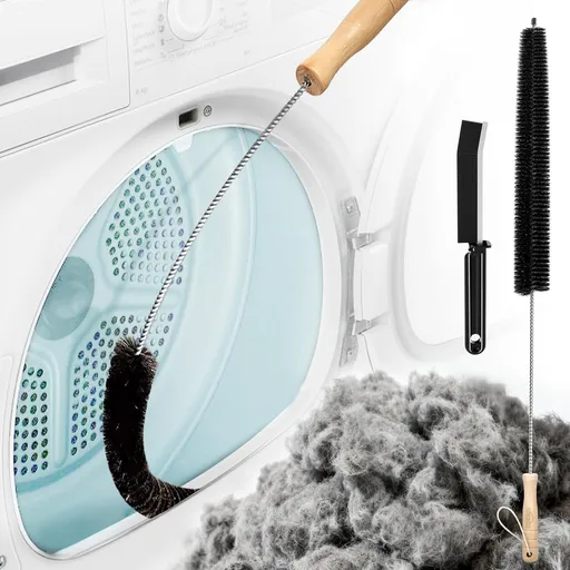Dryer Vent Cleaner Kit - Household Cleaning Supplies, Lint Brush, Refrigerator Long Coil Flexible Remover, Removing Dust and Pet Hair 28