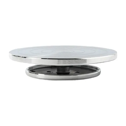Ceramic Manual Turntable Aluminium Alloy Revolving Stand Double-Sided
