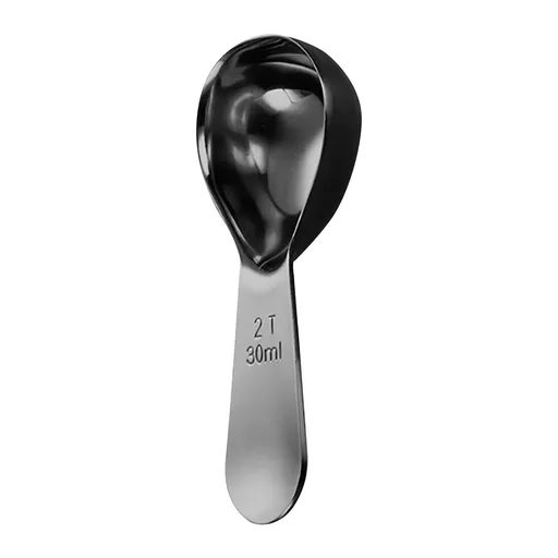 Coffee Scoop Stainless Steel Coffee Measuring Spoon Tablespoon Coffee Scoop Short Handle Measuring Spoon for Ground Coffee Tea Sugar Flour Coffee Scoop (30ml) E