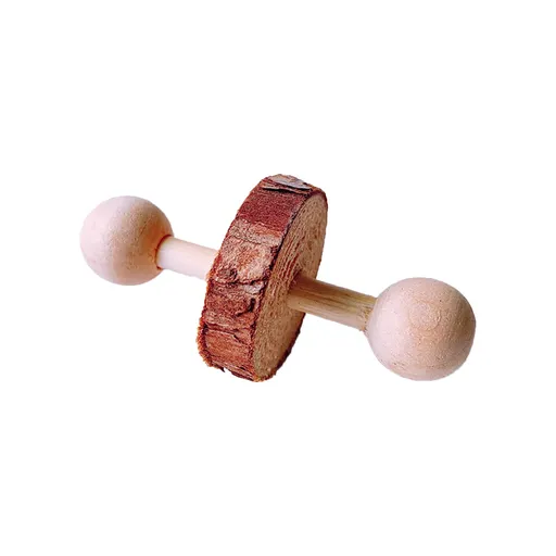 Wooden Hamster Molar Chew Toy, Natural Pine Small Pet Accessory for Guinea Pig Chinchilla Bunny Teeth Care