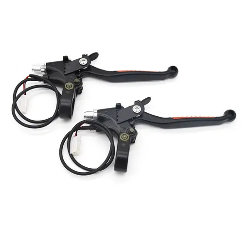 Electric Bicycle Brake Lever, 1 Pair E-Bike Metal Handle Brake Lever Replacement for Bike Electric Bike Electric Bicycle Parts