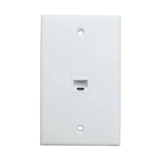 Ethernet Wall Plate 1 Port Cat6 Ethernet Cable Wall Plate Adapter