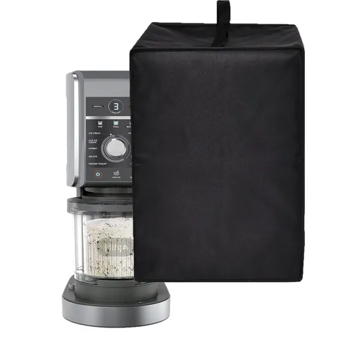 Ice Cream Maker Cover Heavy Duty Heat-resistant Waterproof Dust Protective Frozen Treat Maker Cover Case （black,There is only one dust cover）