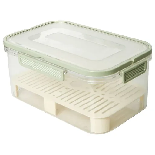 Plastic Portable Ice Cooler Box (Color A), with Drain Divider, Outdoor Picnic & Camping Snack Container (1pc)