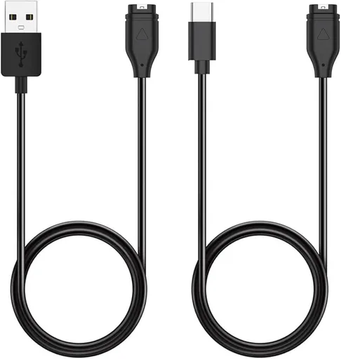 Charger for Garmin Watch - Vivoactive 6 5 4, Fenix 8 7X 6, Venu 3s 3 2 X1, Forerunner 165 265 965, Instinct 3 2 E, Approach S70 S62 S50 S44, Epix Pro 2, Quatix, Tactix 8 7, Enduro (USB-A&C)