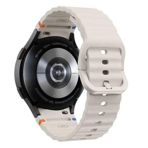 Silicone Watch Band Compatible with Samsung Galaxy Watch 5 Pro Starlight, 45mm