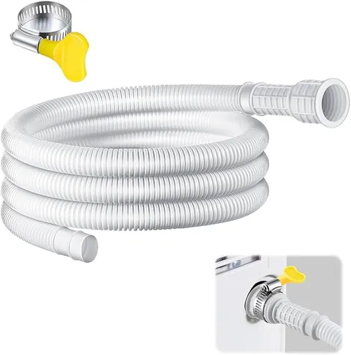 Dehumidifier Drain Hose Universal Flexible 6.5 Feet White