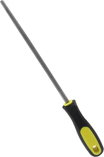 8 Inch Round File, Carbon Steel Rat Tail Metal File Tool Sharpener for Professionals/Wood/DIY Enthusiasts