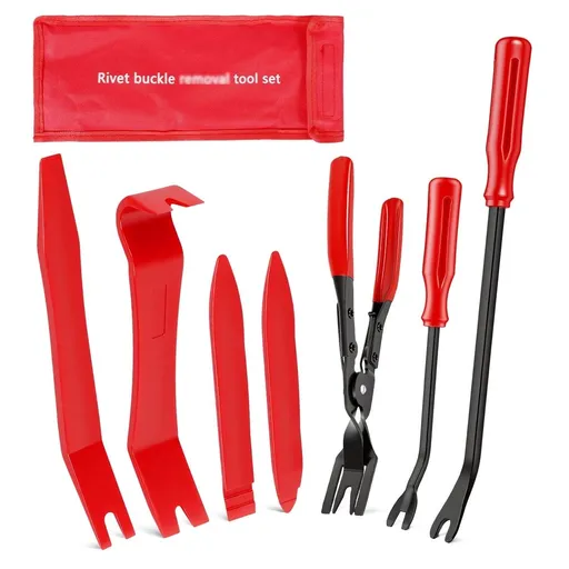 7Pcs Car Trim Removal Tool Versatile Removal Tool with Ergonomic Design Car Door Panel Pry Tool for Rivet Dashboard Molding