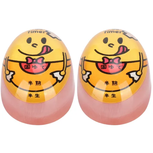 2Pcs Eggtimer Color Changing Resin Kitchen Timer for SoftBoiled Boiled Egg Cook Supplies