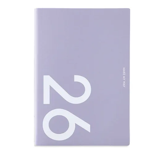 2026 Weekly Monthly Planner Dated Page PU Leather Academic Planner Notebook with Ribbon Bookmarks For Daily Planning