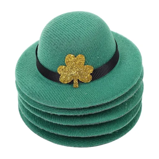 Wine Bottle Hats Dark Green Eva Brushed Cloth St. Patrick's Day Decorative Props