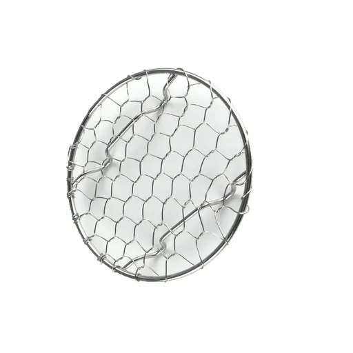 304 stainless steel circular hand woven oil spill net for frying, oil spill rack pad for toast, stainless steel wire mesh for collecting and grilling(9cm)