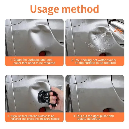 Puller Car Dent Puller, Aluminum Alloy Dent Remover Tool Suction Cup Dent Puller For Car Dent Repair, Glass, Tiles, Mirrors Gold