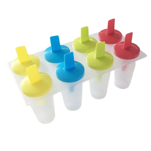 8Pcs Molds for Kids - Reusable Ice Pop Maker with Lids, Mini Ice Cream Mold Set for Homemade Frozen Treats, BPA-Free Holders for Summer Snacks