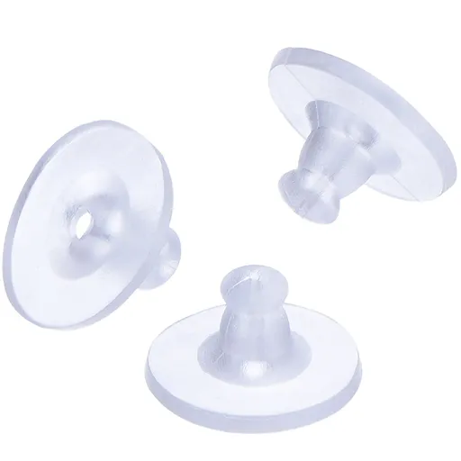 Large high-quality transparent soft rubber disc ear plugs, ear studs accessories, plastic frisbee ear studs, plug ear bundles